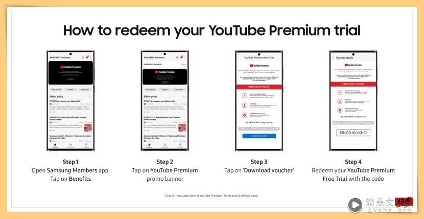 Tips I 想用YouTube Premium不愿花钱？Samsung指定机型有4个月免费试用！ 更多热点 图3张